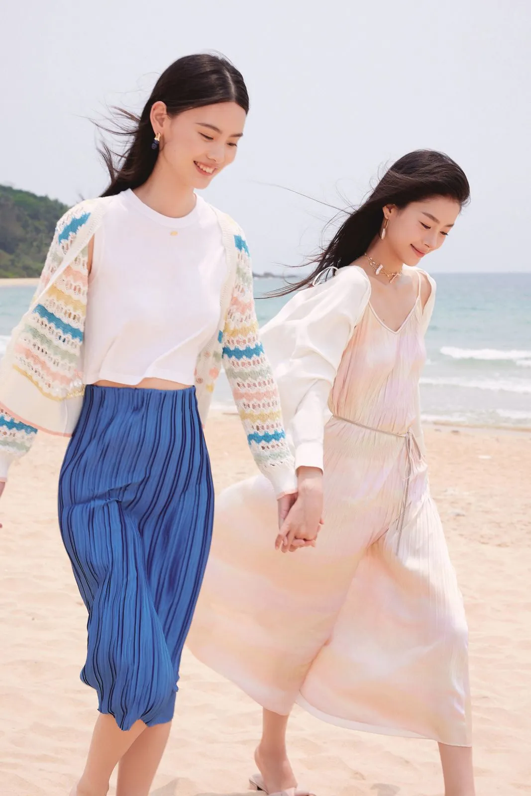 EP YAYING Short Hollow Knit Cardigan