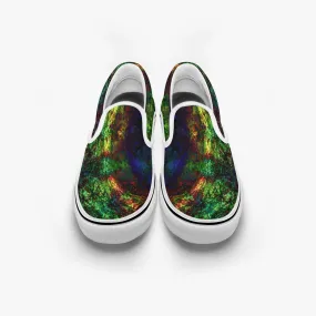 Epsilon Split-Style Psychedelic Slip-On Shoes