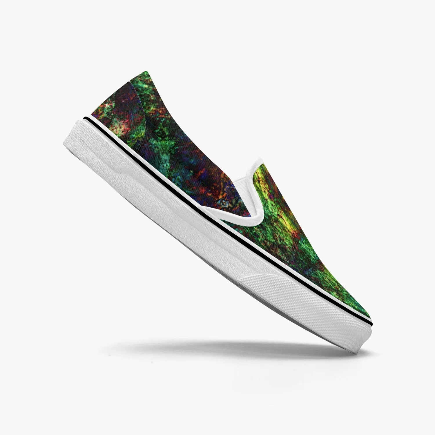 Epsilon Split-Style Psychedelic Slip-On Shoes