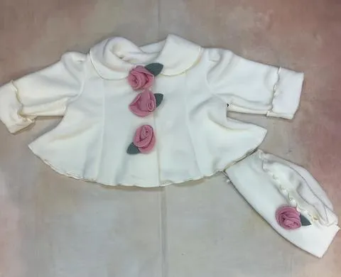 Fleece  Ivory Garden Jacket with Hat