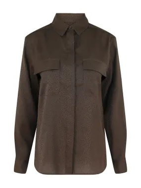 Frame Double Pocket Shirt in Espresso