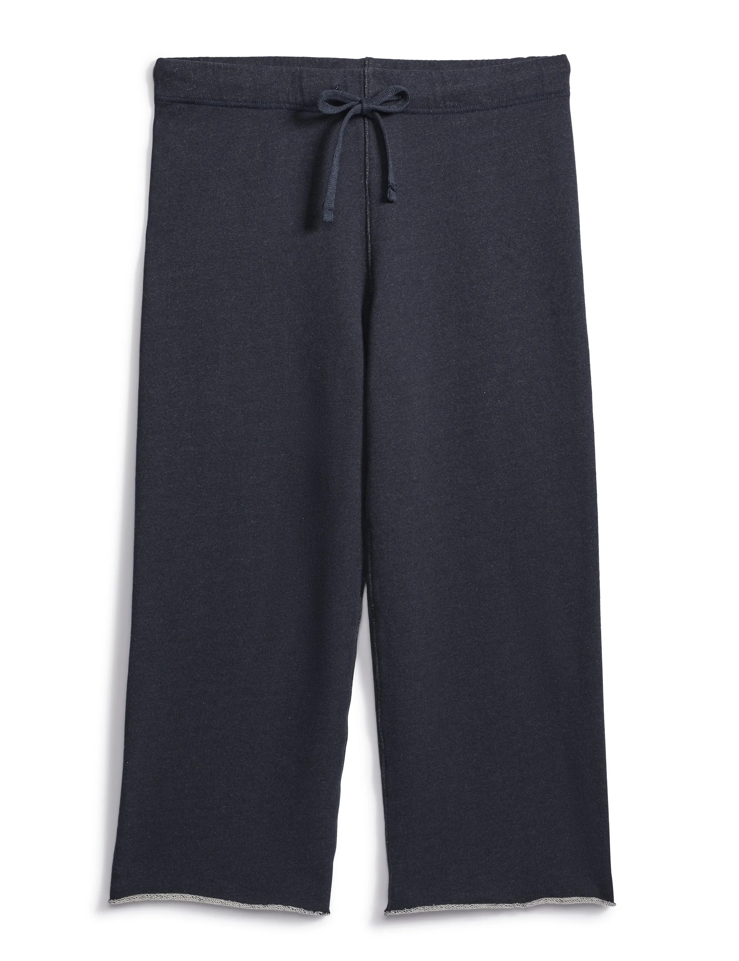 Frank & Eileen - Cropped Wide Leg Sweatpant in Navy Melange
