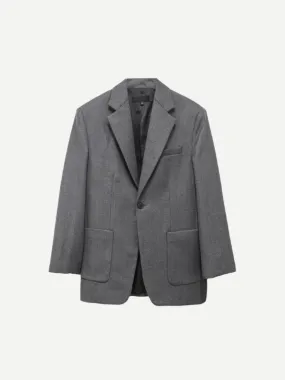 Gael Boyfriend Jacket in Heather Grey