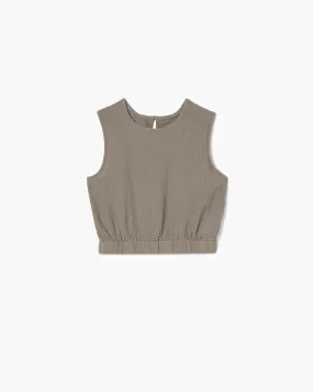 Gauze Tank - Putty