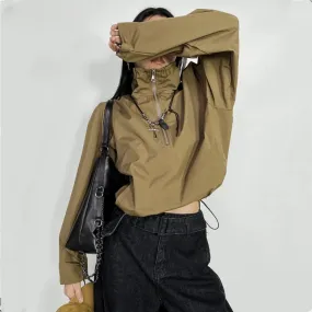 Gesine Funnel Neck Cropped Sport Jacket
