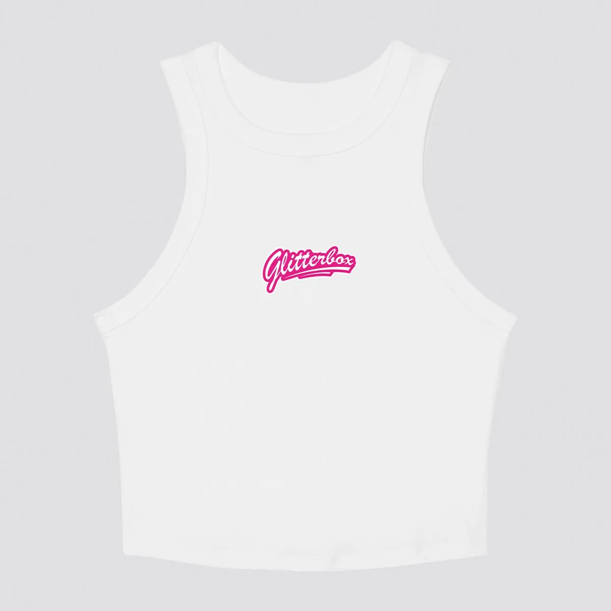 Glitterbox Bubblegum Logo Cropped Vest