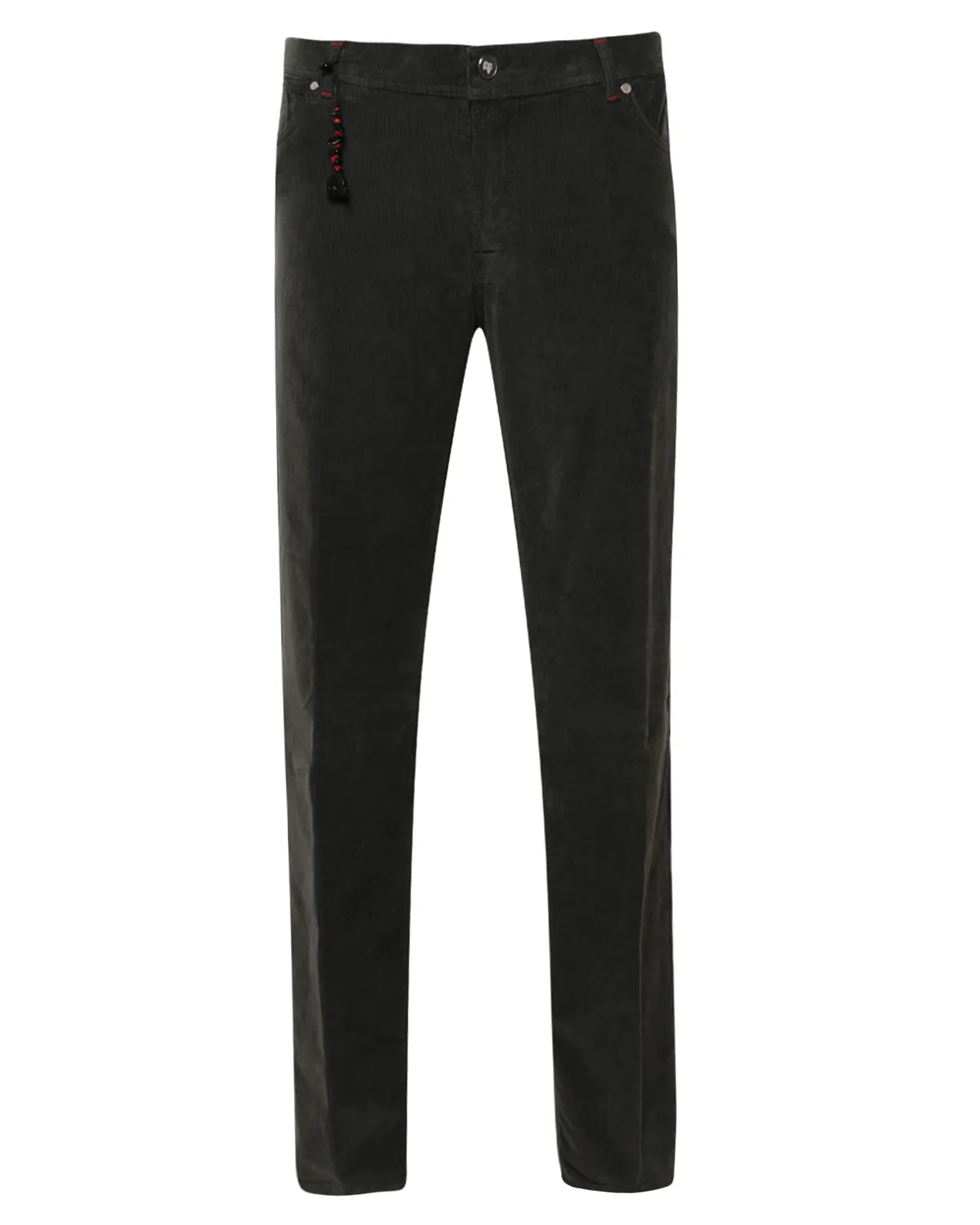Gun Metal Pinwale Corduroy 5 Pocket Pant