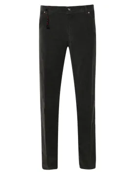 Gun Metal Pinwale Corduroy 5 Pocket Pant