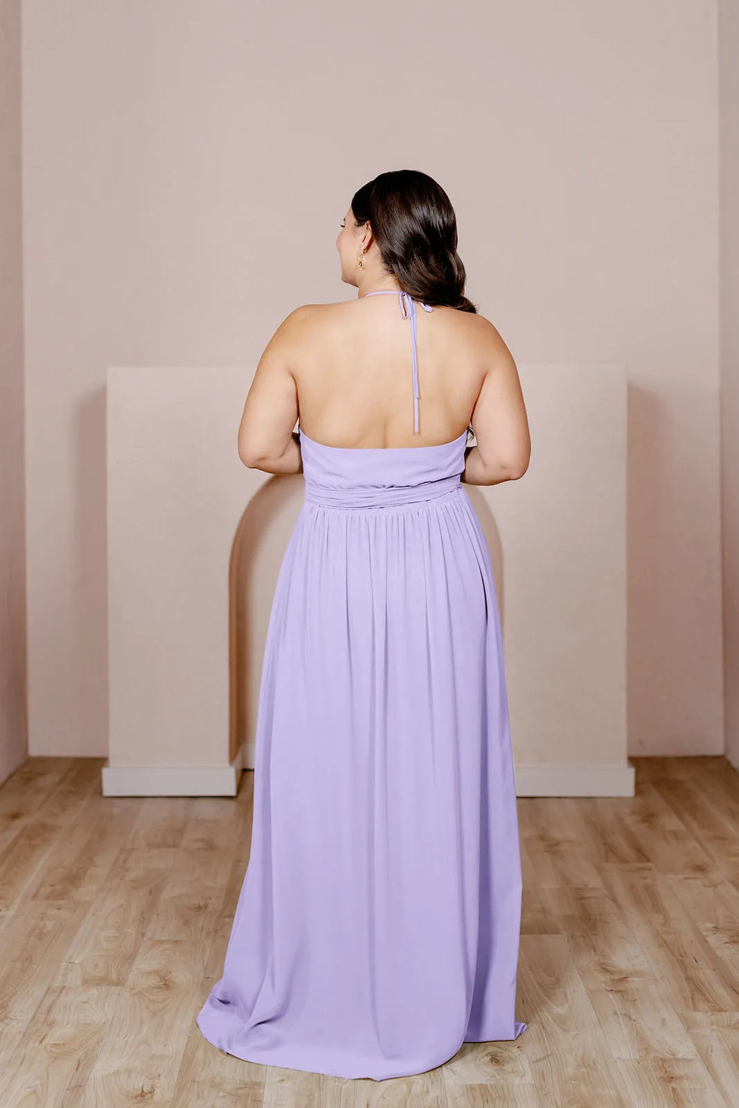 Hannah Chiffon Faux Wrap Dress | Made To Order
