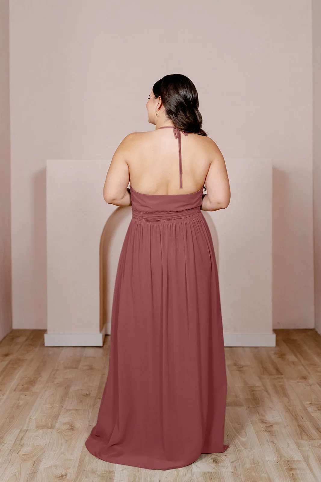 Hannah Chiffon Faux Wrap Dress | Made To Order