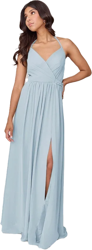 Hannah Chiffon Faux Wrap Dress | Made To Order