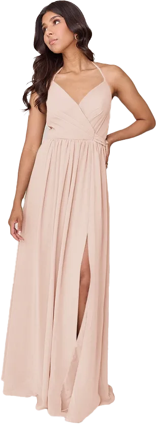 Hannah Chiffon Faux Wrap Dress | Made To Order