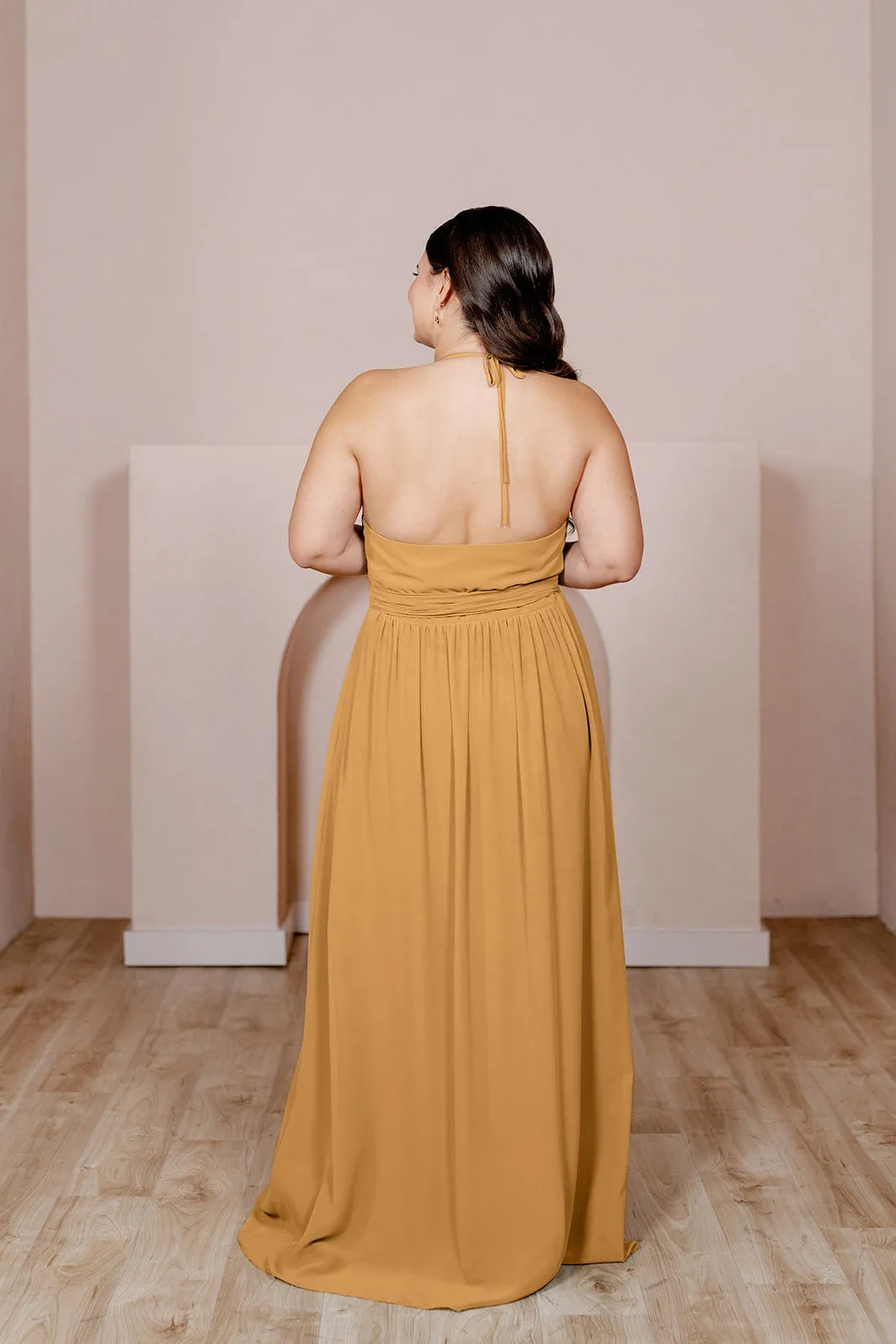 Hannah Chiffon Faux Wrap Dress | Made To Order