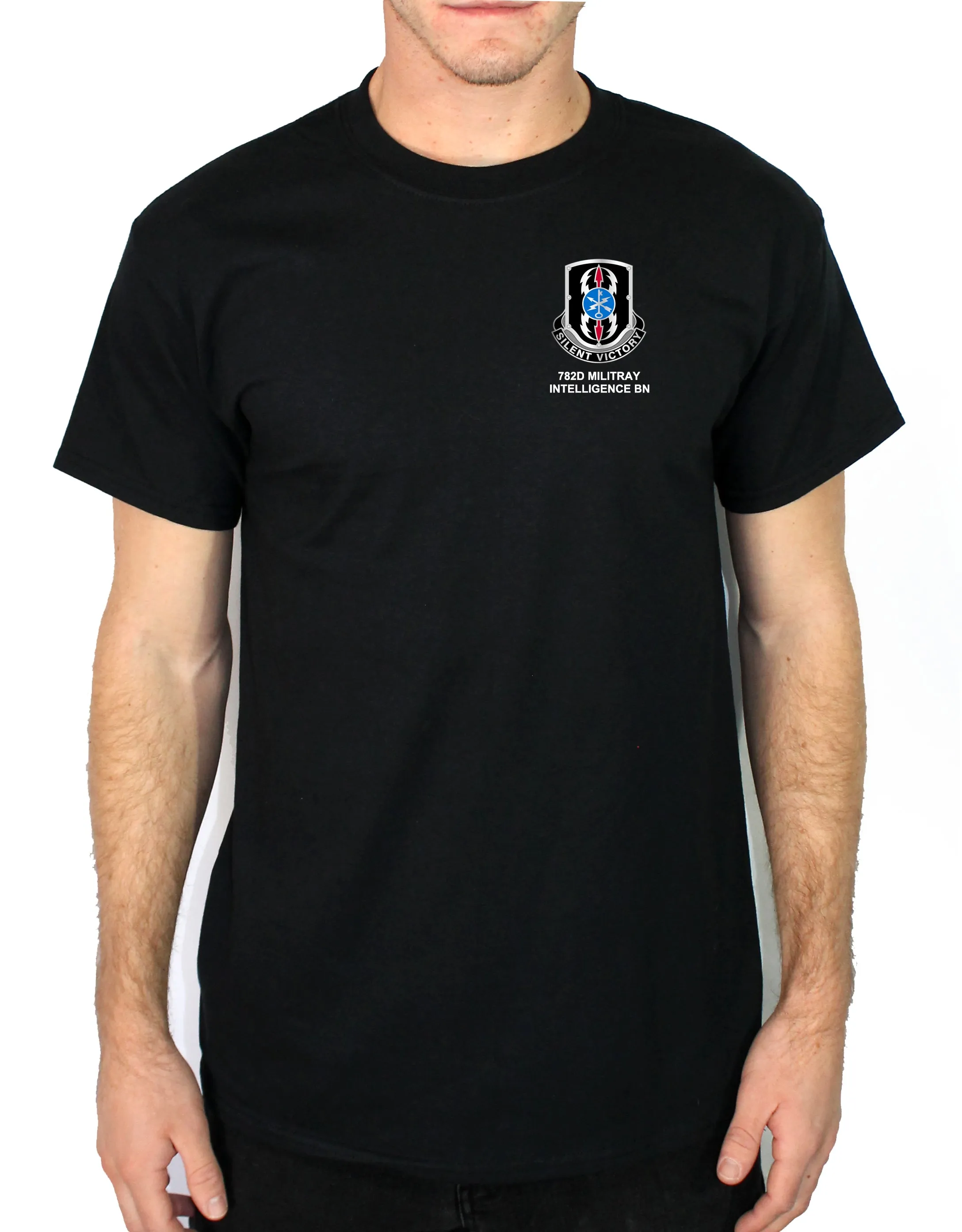 HHC 50-50 Blend Black Unisex PT Short Sleeve Shirt. Approved for PT (Copy)