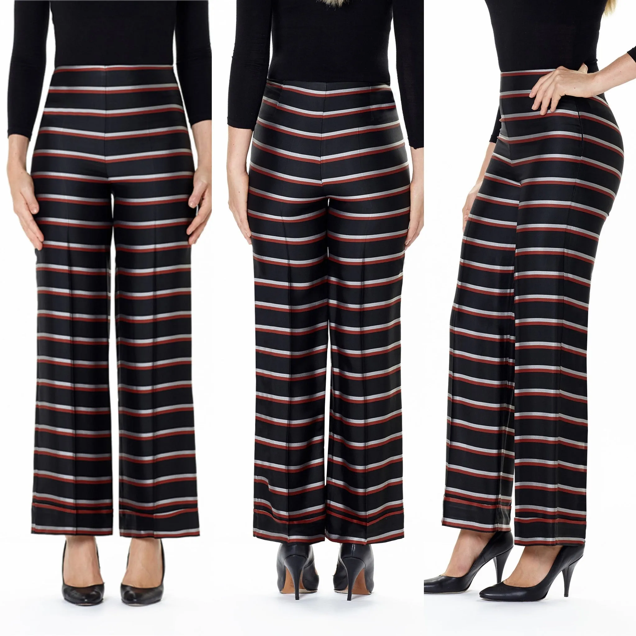 Horizontal Stripe Fashion Pant
