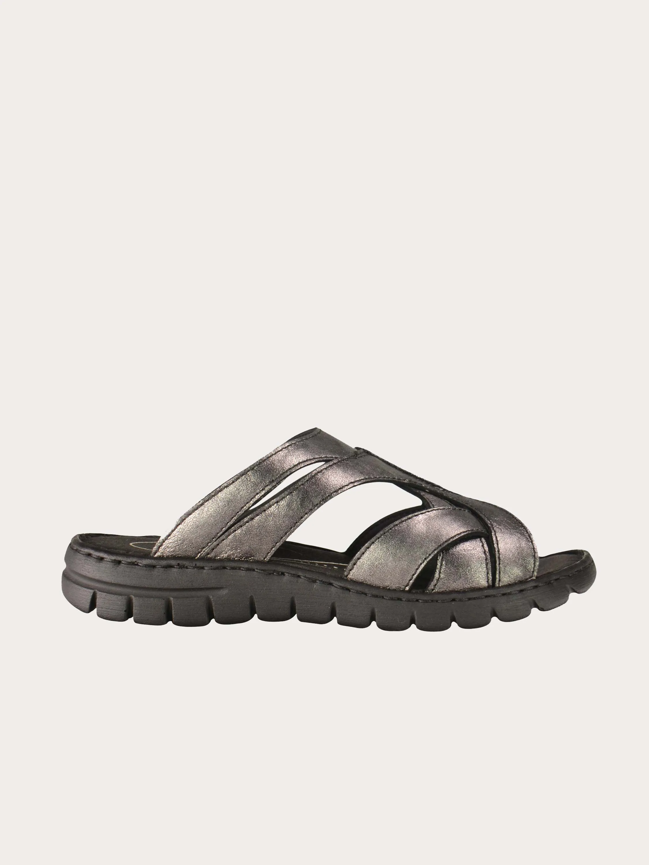Josef Seibel Women's Grey Slider Sandals