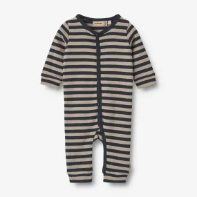 Jumpsuit L/S Bendji - navy stripe