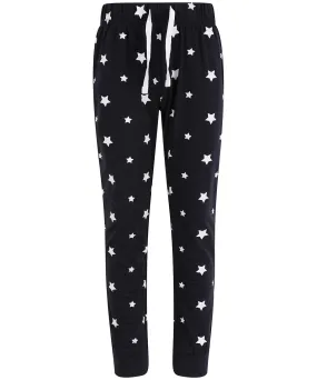 Kids cuffed lounge pants | Navy/White Stars