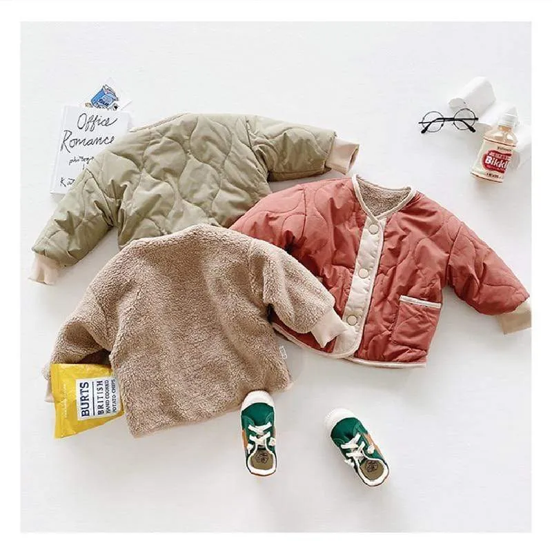 Kids Reversible Fleece Jacket