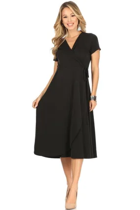 Kimberley Wrap Dress | Black *Bestseller*