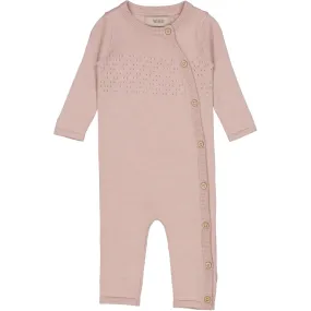 Knit jumpsuit Aden - rose powder