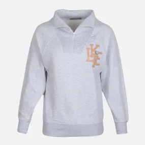 LADIES TERRY QUARTER ZIP SWEATSHIRT