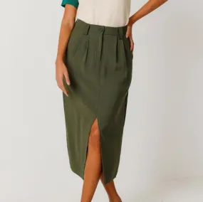 LAST ONE in 38 - Xare Skirt - Deep Green
