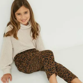Leopard Corduroy Pant