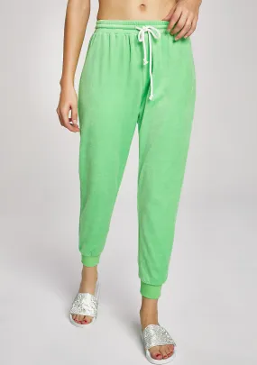 Lime Malibu Princess Velour Lounge Pant