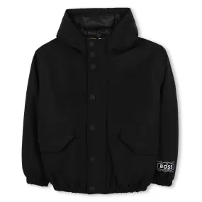 Logo Zip Hooded Jacket