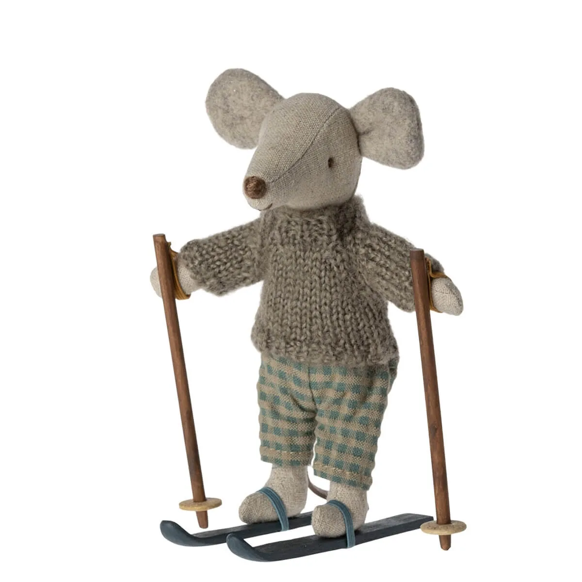 Maileg Winter Mouse with Skis - Big Brother (2023) - Retired Product