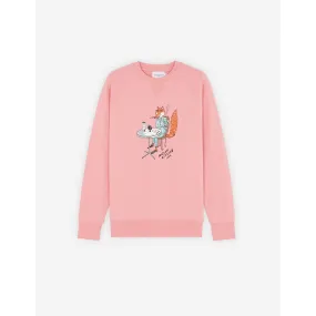 Men Oly Coffee Fox Classic Sweatshirt - Bubble Gum Pink