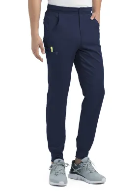 Men's Half Elastic Waistband Jogger Pant by Maevn XS-3XL / Navy