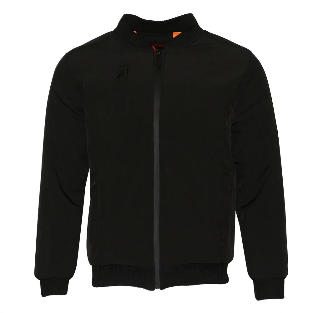 Mens Industrial Bomber Jacket Multi Pocket Quilted Water Resistant Coat