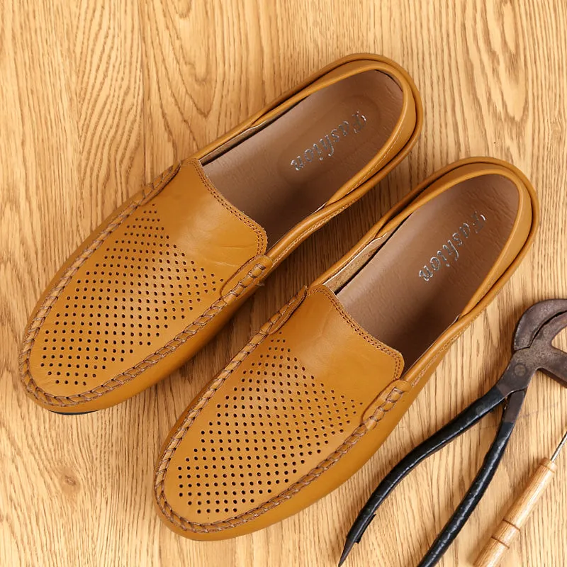 Men's Summer Loafers | Genuine Leather Shoes