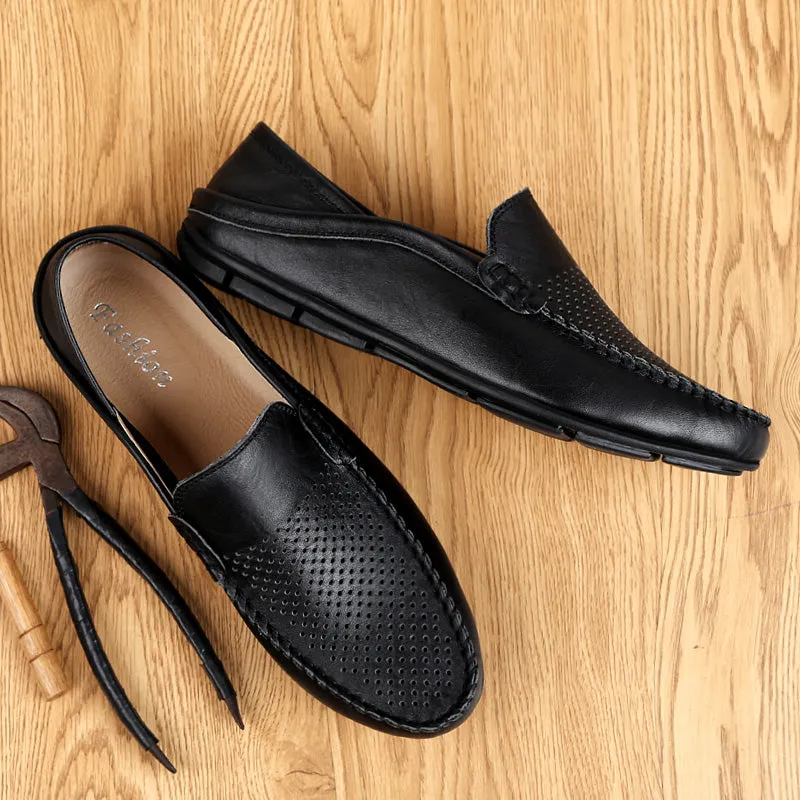 Men's Summer Loafers | Genuine Leather Shoes