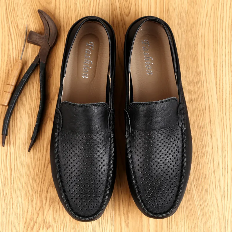 Men's Summer Loafers | Genuine Leather Shoes