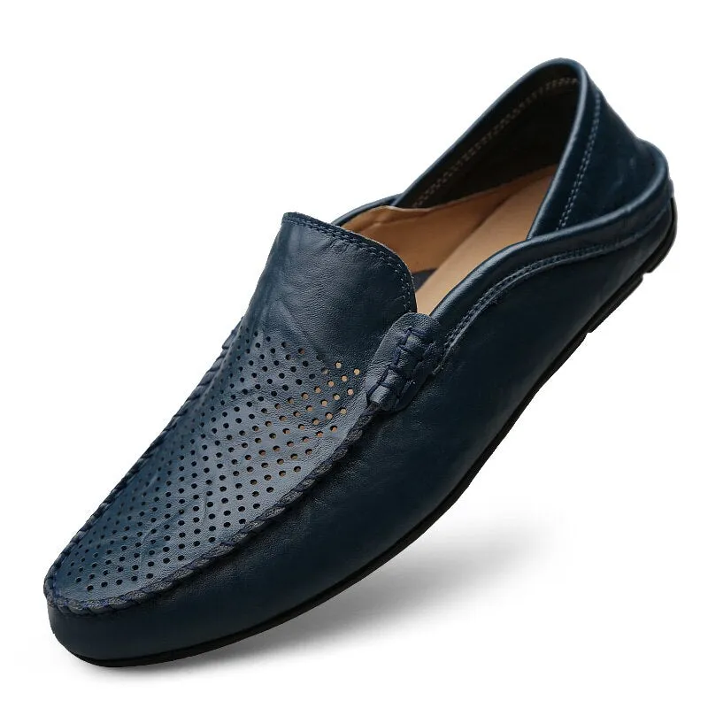 Men's Summer Loafers | Genuine Leather Shoes