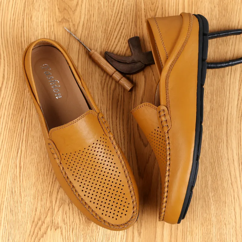 Men's Summer Loafers | Genuine Leather Shoes