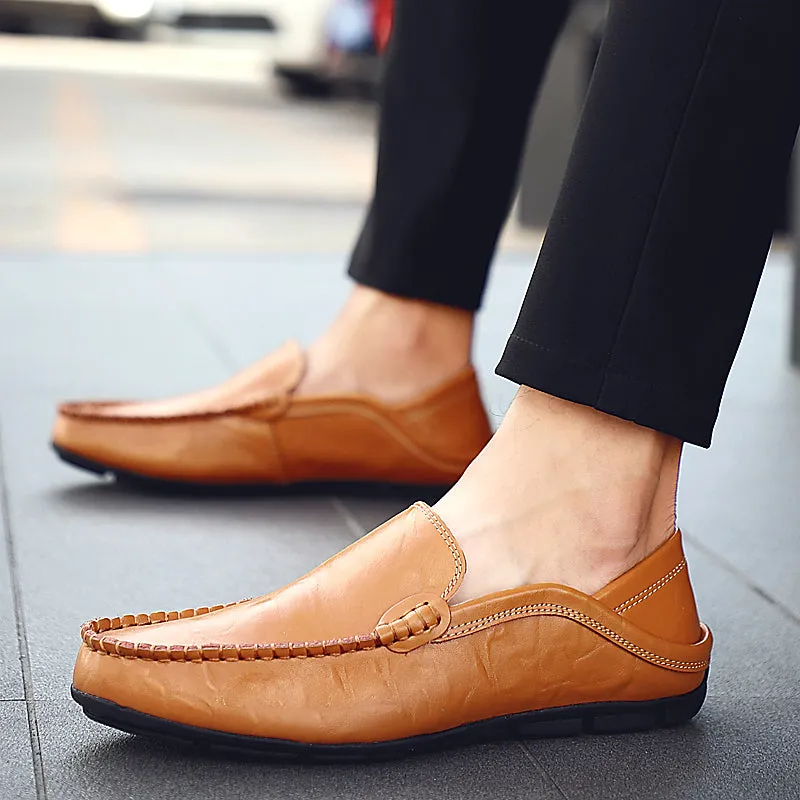 Men's Summer Loafers | Genuine Leather Shoes