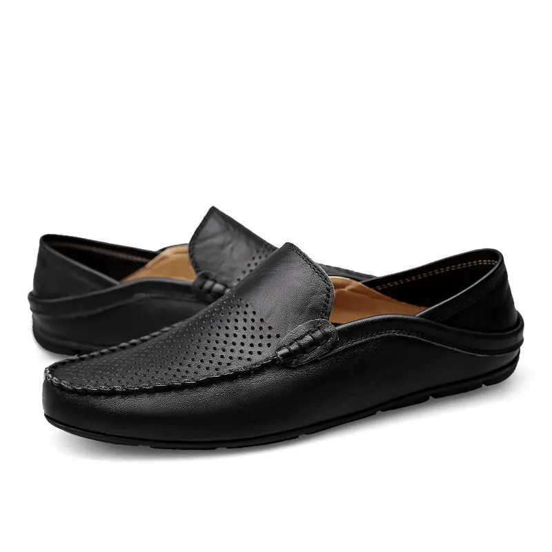 Men's Summer Loafers | Genuine Leather Shoes