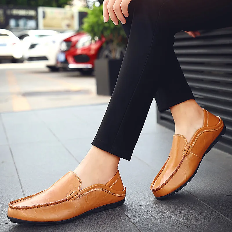 Men's Summer Loafers | Genuine Leather Shoes