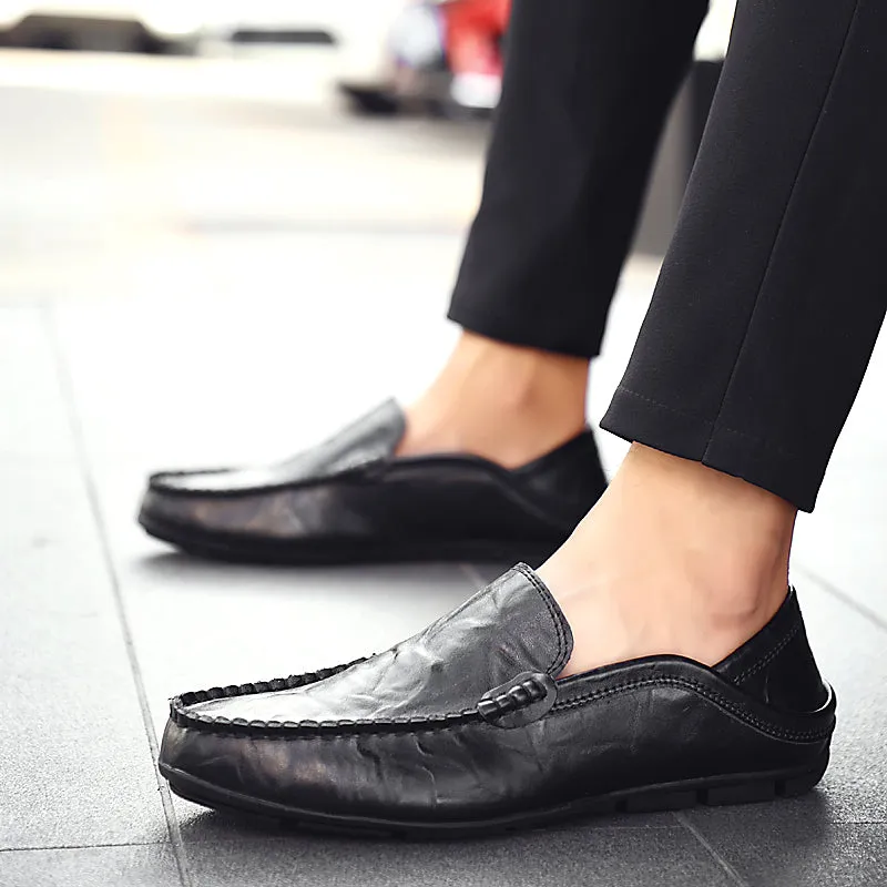 Men's Summer Loafers | Genuine Leather Shoes