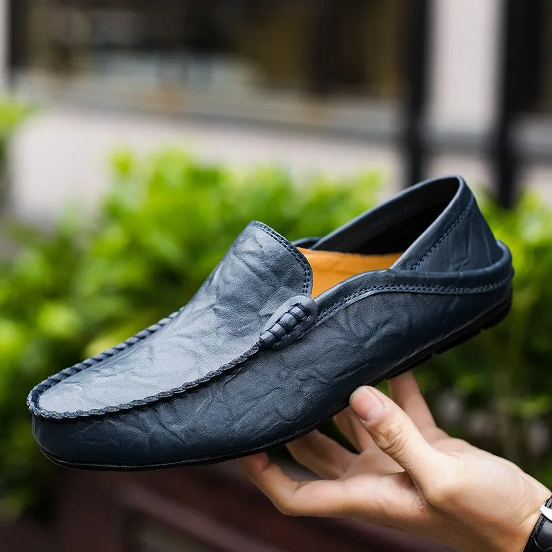 Men's Summer Loafers | Genuine Leather Shoes