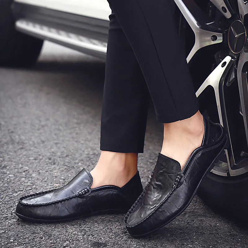 Men's Summer Loafers | Genuine Leather Shoes