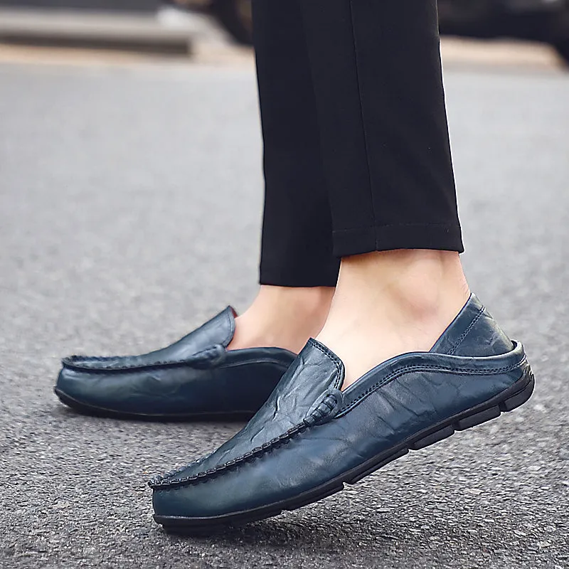 Men's Summer Loafers | Genuine Leather Shoes