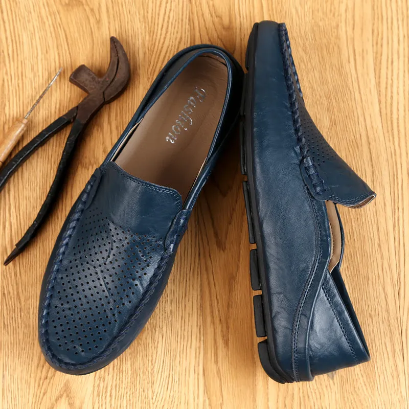 Men's Summer Loafers | Genuine Leather Shoes