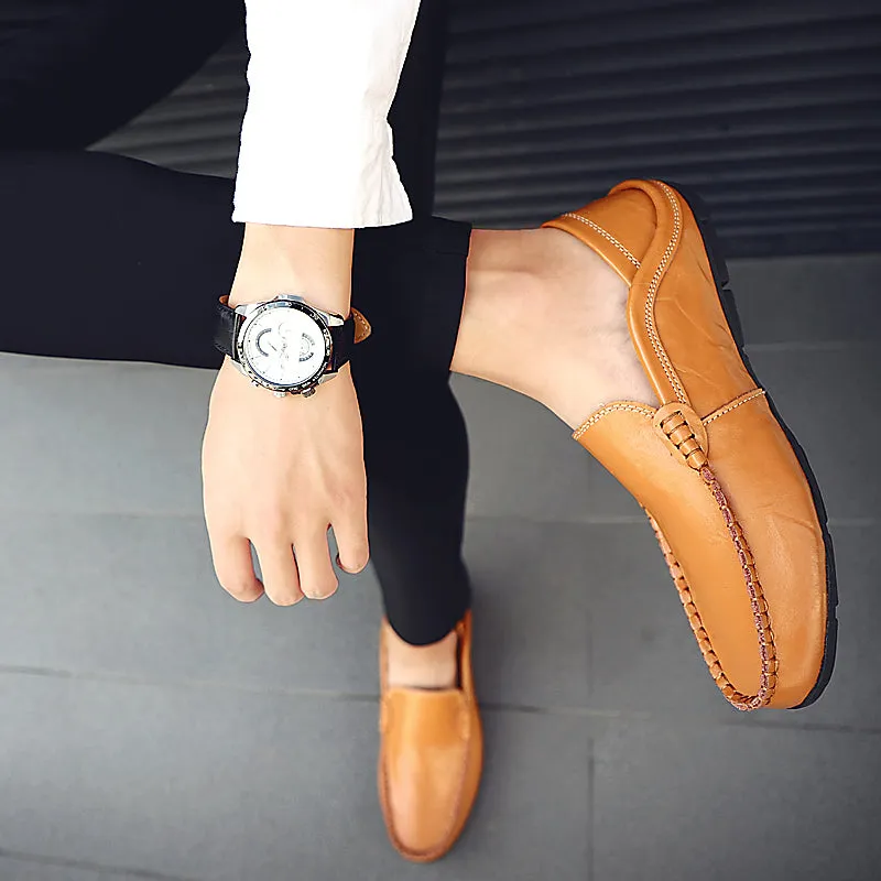 Men's Summer Loafers | Genuine Leather Shoes