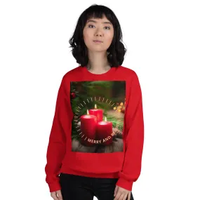 Merry And Bright Christmas Sweatshirt (Glamourange Christmas Sweatshirt Womens)