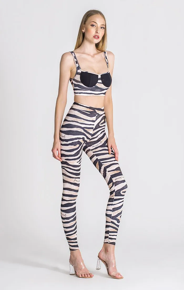 Multicolor Tiger Crop Top